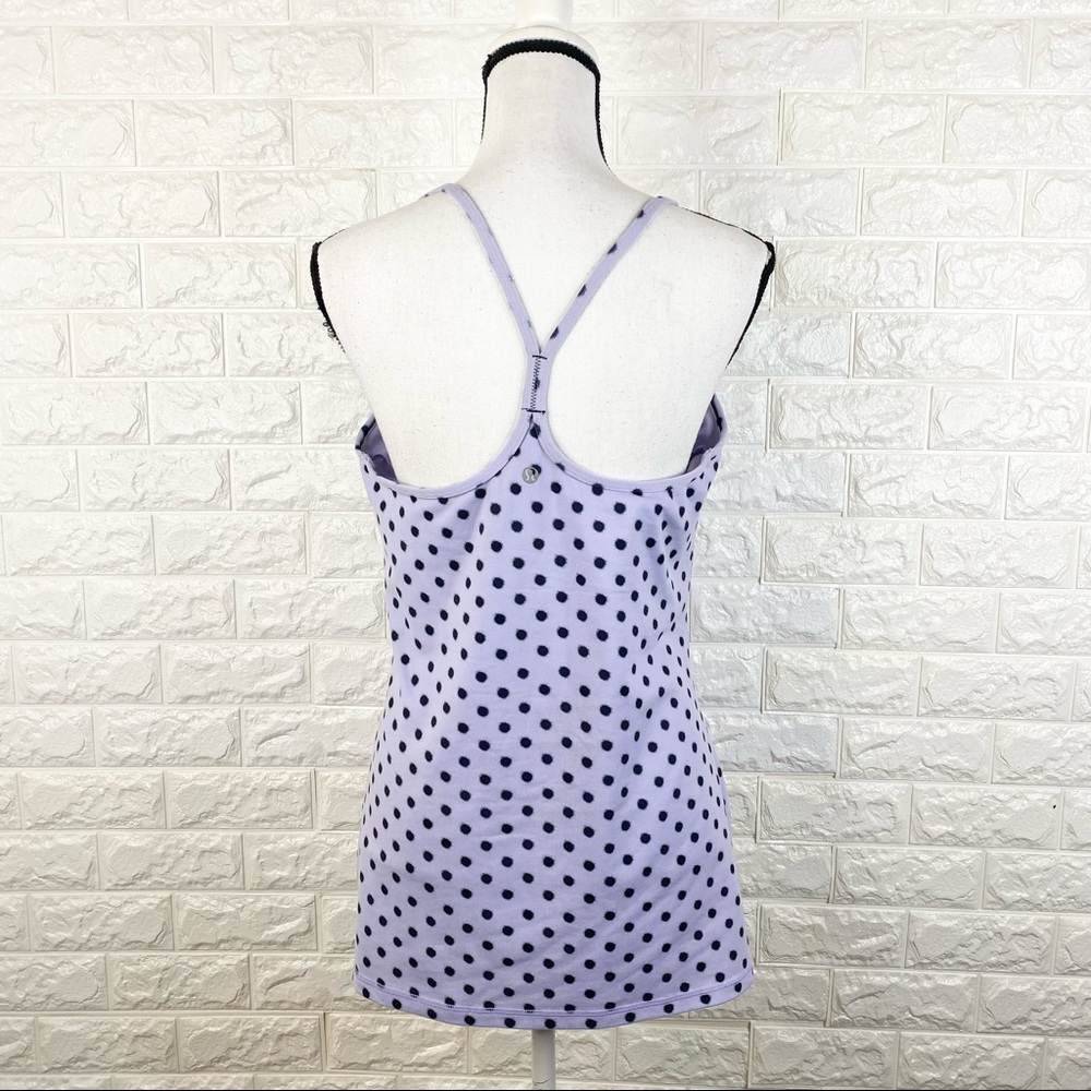 Lululemon Power Y Tank Black Grey Dots - Picture 5 of 6